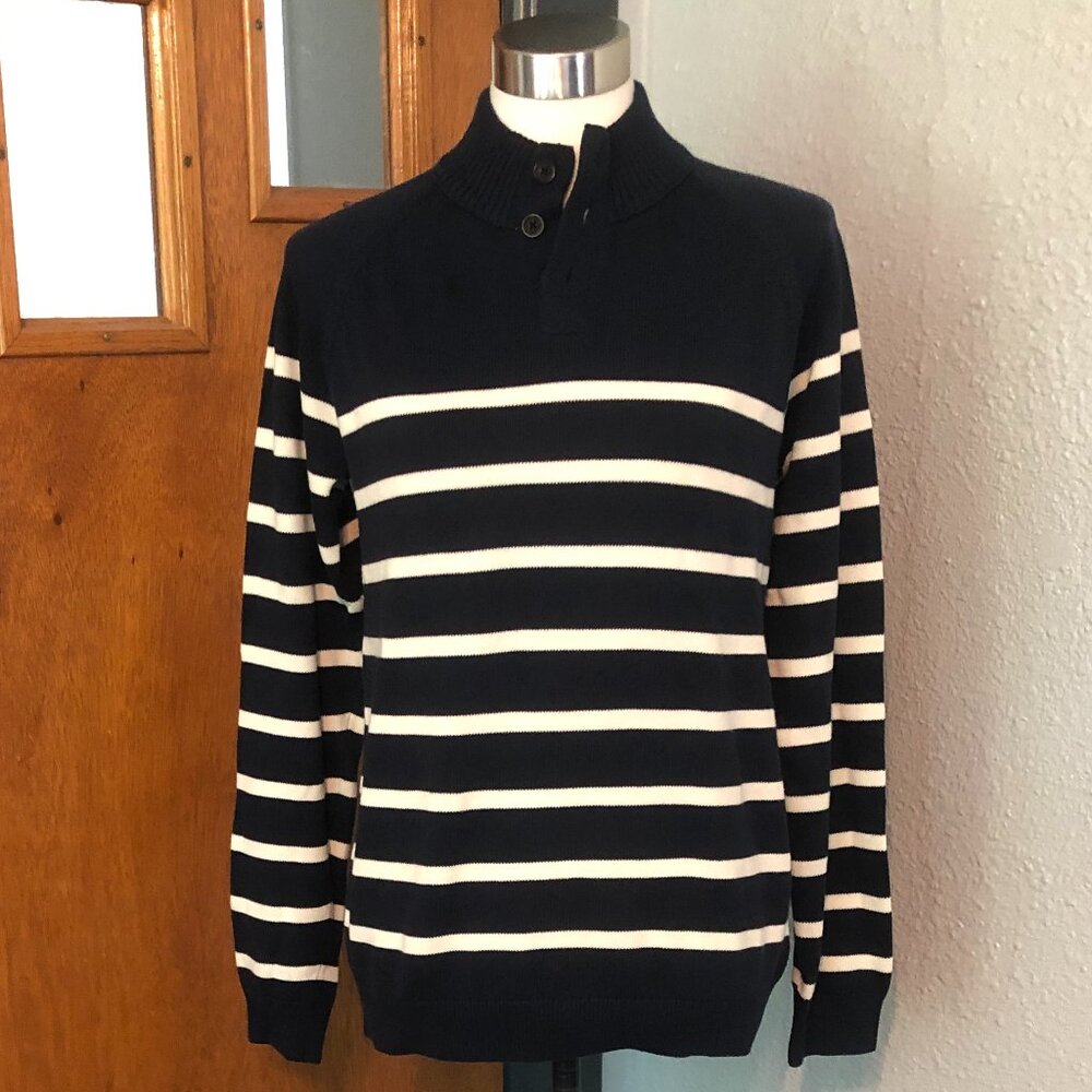 'Brooks Brothers' Fleece Pullover Mock Neck Sweater - Size XL - Picture 1 of 7